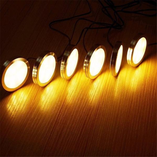 LED Puck Under Kitchen Cabinet LED Lights Cabinet Interiors Wall Light DC12V 2.5W