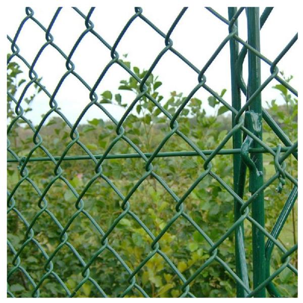 4ft Height Pvc Coated and Galvanized Link Fence for Football Field 2-4mm Wire Diameter