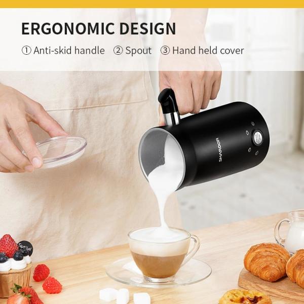4 em 1 leite elétrico de aço inoxidável Frother do Latte automático comercial do navio do leite