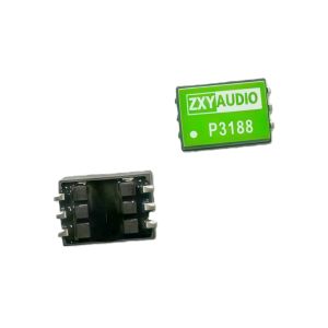 P3188 Fully Encapsulated SMD Shielded Audio Isolation Transformer with 1:1 Turns Ratio and 6 Pins