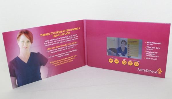Handmade elegant printing lcd video mailer for business promotional