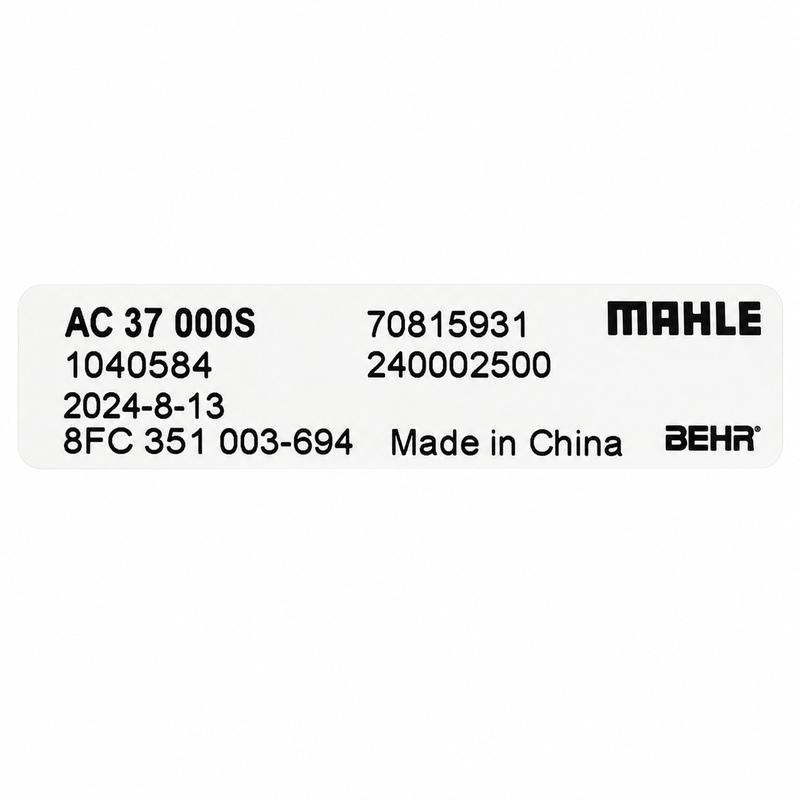 MAHLE AC 37 000S Parallel Flow Car AC Condenser for Land Rover Defender L663 Discovery L462 Range Rover L405 L494