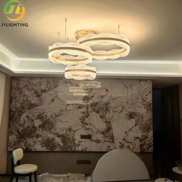 Luxury Modern Crystal Chandelier – French Style Pendant Light for Living Room , Dining Room , Kitchen Island or Foyer