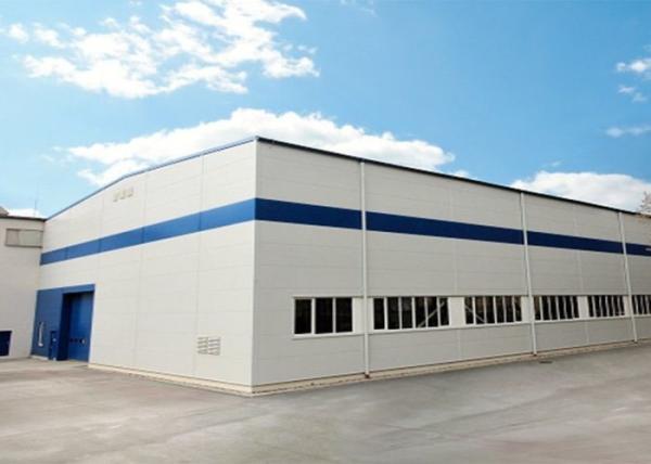 Durable Steel Structure Workshop Painted / Galvanized Surface With 0.5KN/M2 Snow Load