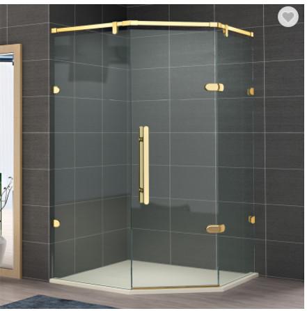 Frameless Glass Bathroom Shower Cabins Stainless Steel Hinge Modern
