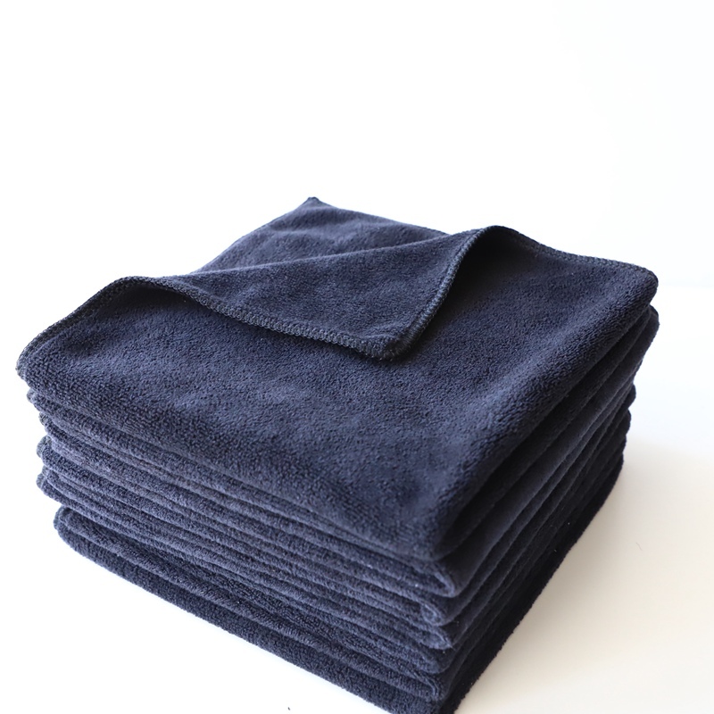 250gsm 30x30cm Weft Knitting Microfiber Cleaning Towel Printable Logo