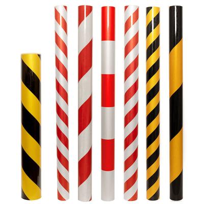 Self Adhesive Chevron Reflective Vinyl Film Sheeting Vinyl Roll Advertising Grade