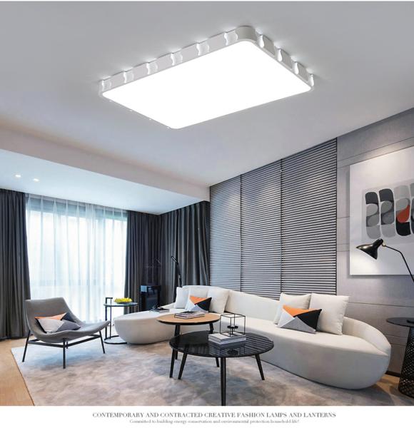 Tri-color/non-pole dimming small/medium/big simple and fashionable bedroom/living room/balcony ceiling lamp