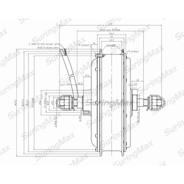 72v5000w most powerful mounting electric bike hub motor conversion wheel kit