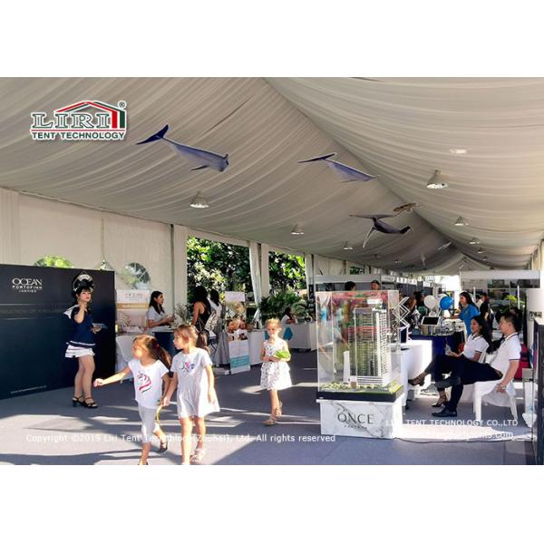Windproof Commercial Frame Marquee Event Tent / Luxury Big Outdoor Wedding Tent