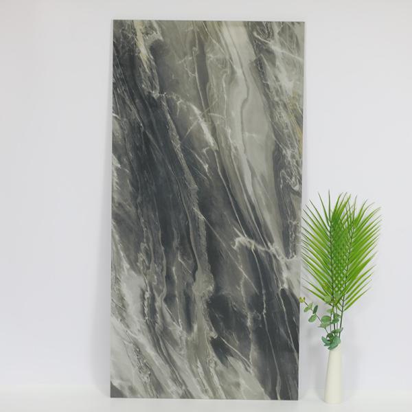 telhas do assoalho e da parede do banheiro de 600*1200mm Grey Marble Floor Tiles For