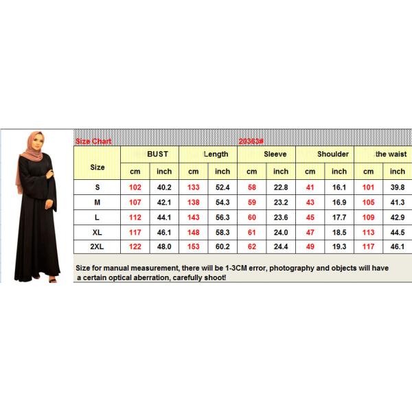 Женская одежда Ближний Восток Абая Мусульманский Твердый цвет плюс размер Мусульманское длинное платье