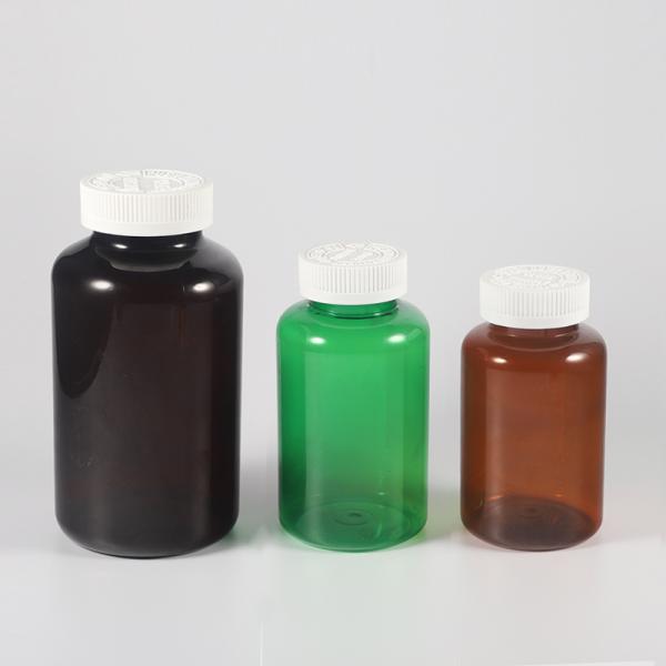 Highly Customized 4oz PET Capsule Bottle of Orange Black Plastic Nutrition Supplement with Purple Tamper Proof Packaging