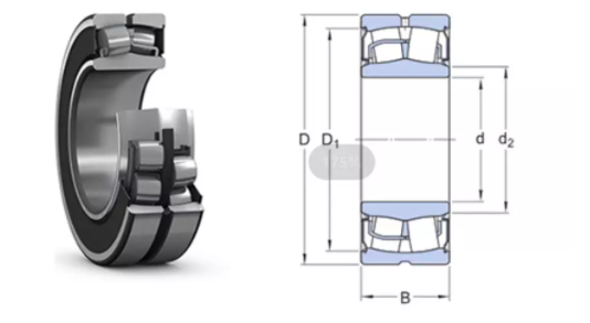 Spherical Sealed Roller Bearings BS2-2214-2RS/VT143 BS2-2215-2RS/VT143