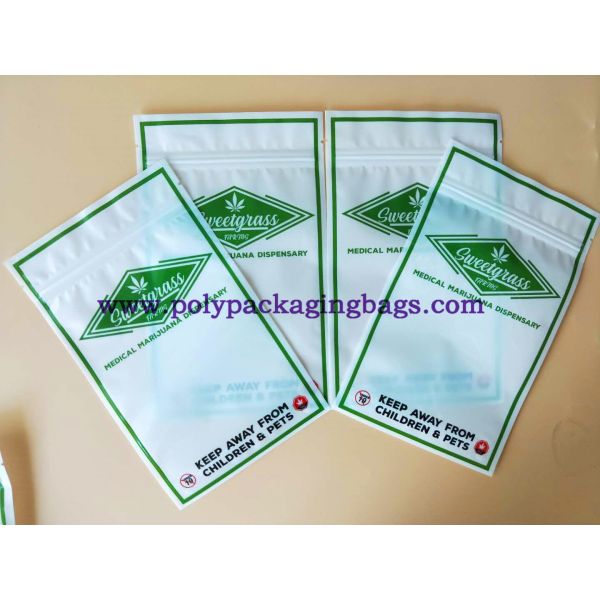 PE Laminated Clear Zipper Plastic Stand Up Pouch With Tear Notch