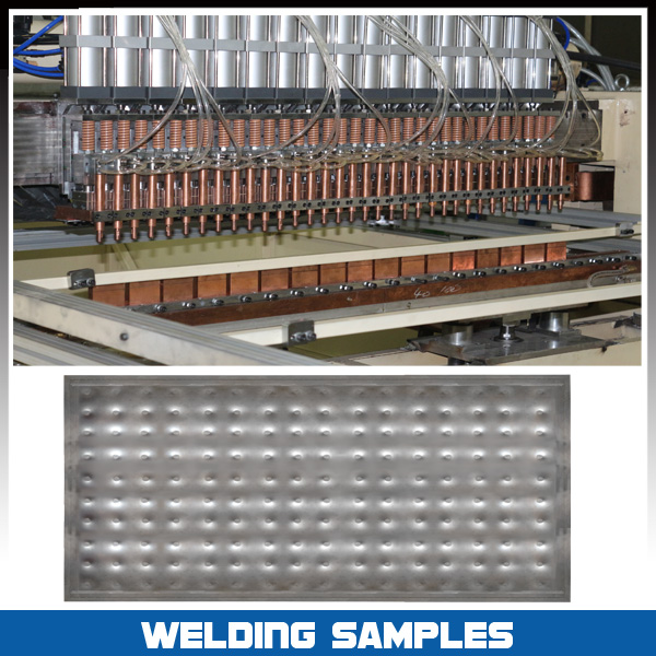 Automatic Door Sheet Metal Welder , Metal Plate Multiple Spot Welder
