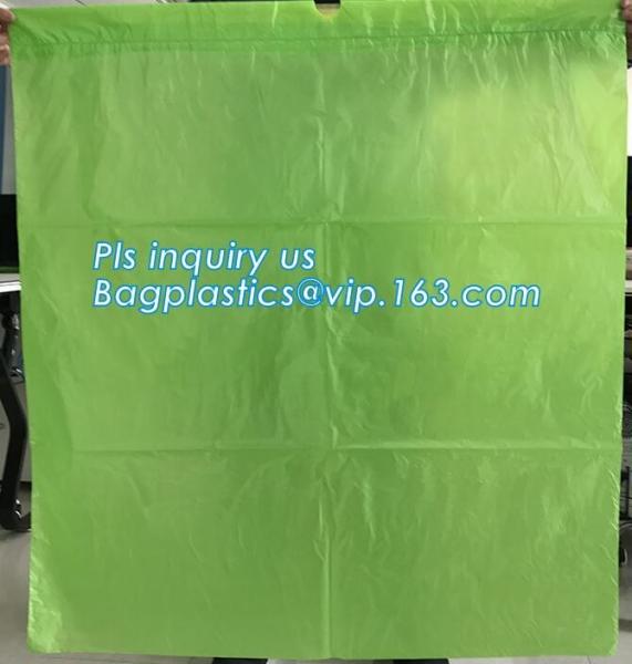 Disposable biohazard infectious plastic drawstring medical waste bag, Promotional mini biohazard drawstring packaging ba