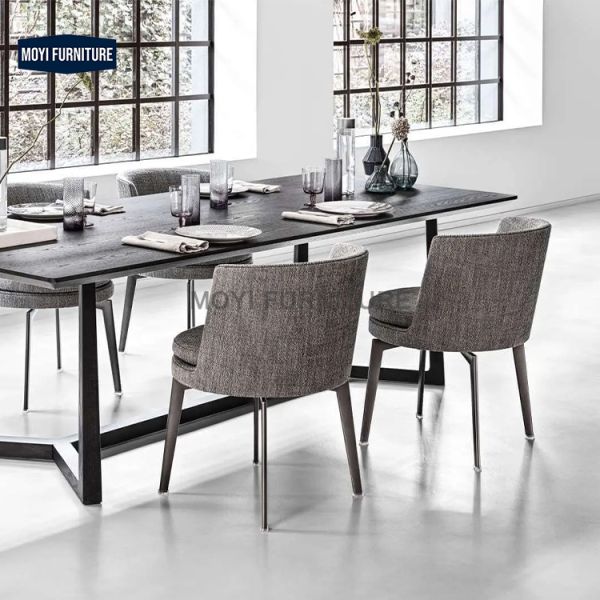 Italian Modern Creative High-End Office & Dining Chairs Light Luxury Circular Design Commercial Negotiations Household Makeup