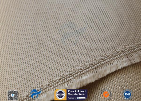 Brown 31oz Silica Fabric 800℃ Working Temperature 0.05 Thick Fireproof Curtain