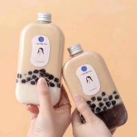 Leve embora o pacote biodegradável das bebidas da transparência de Juice Bottles Milk Tea Good