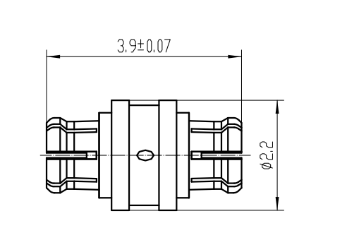 Convenient Copper Alloy Gold Plated CSMP/SMPS Female To Female Jack To Jack Adapter For Board-to-Board Interconnection