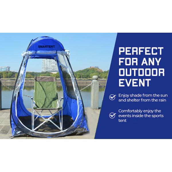 120*120*170CM Lightweight Portable Blue Transprent Waterproof Polyester Pop Up Sports Tents