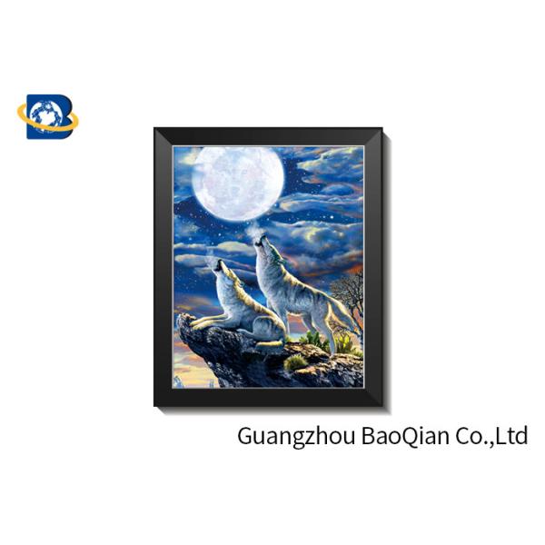 0.76 Mm Thickness 3D Pictures Of Animals / Fancy Lenticular 3D Wall Pictures