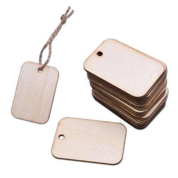 Waterproof and Reusable Smart Wood Tags Offset Printing with Data Storage