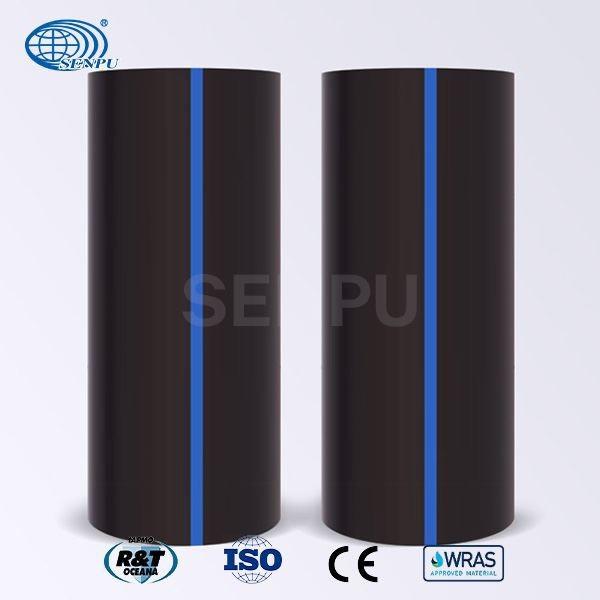 Trenchless HDPE Solid Wall Pipe Friction Resist High Water Carrying Capacity