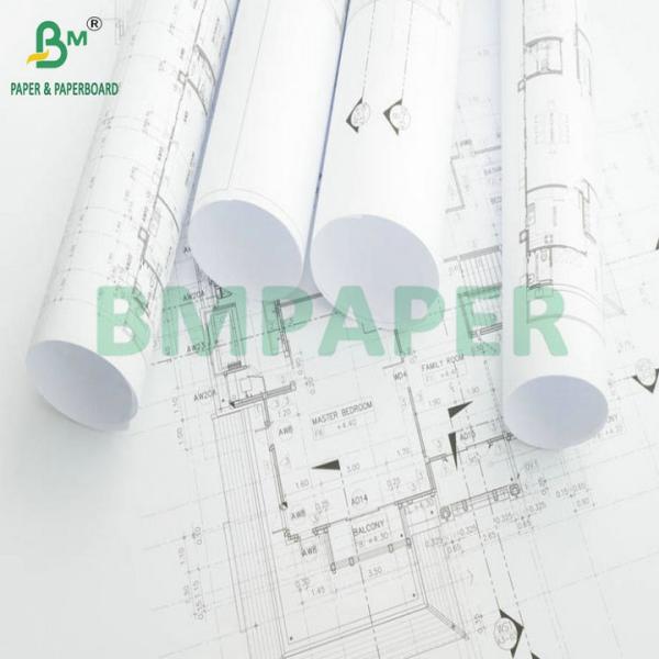 24'' x 300ft 2'' Core Inkjet Paper Bond Roll For Printing Layout Plan 24' x 300ft 2' Core Inkjet Paper Bond Roll для печати План оформления