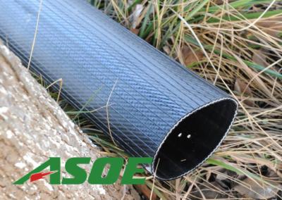 PVC / NBR Blend Lay Flat Hose Pipe , Abrasion Resistance Flat Irrigation Pipe 8” 10”