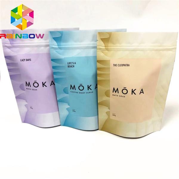 Sacos Ziplock pretos matte do empacotamento plástico da prova biodegradável de alta qualidade do cheiro
