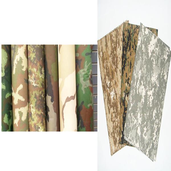 Multi Functional Camouflage Cloth Material , Water Repellent Army Camo Fabric