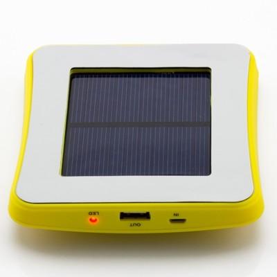Window Sticker Solar Panel 2600mAh Polymer Waterproof Power Bank for Outdoors Hiking
