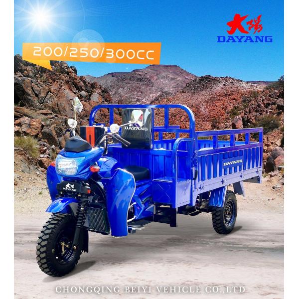 Motocicleta de carga de tres ruedas de 250 cc con tipo de carrocería abierta y capacidad de carga útil ≥ 400 kg