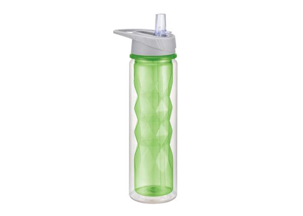 Colorful Tritan Double Wall Water Bottle  , Plastic Promotional Bottle 550ml