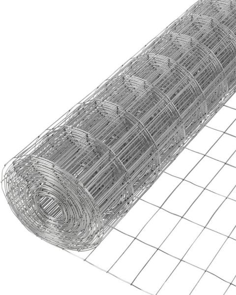 Uk Market 1.3mm Electro Galvanized Iron Wire Mesh 1/2x1 1x1 Aperture Cage Welded Wire Mesh Roll For Poultry Product