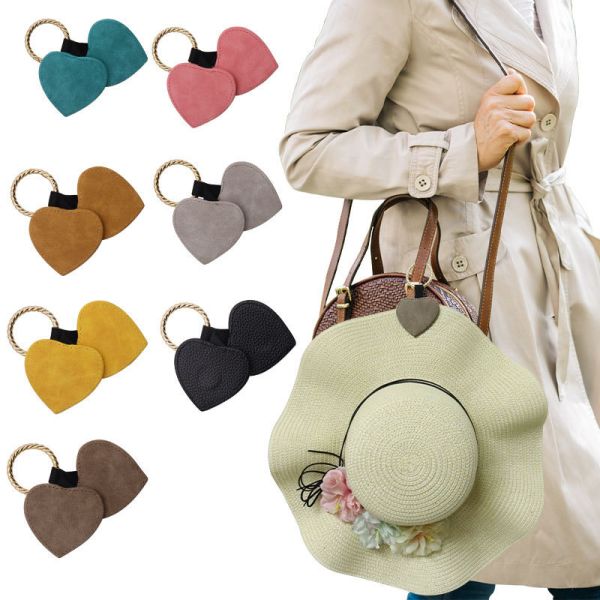 Customized Sublimation Leather Magnetic Hat Clip Golf Hat Clip Leather Wallet Key Pendant