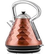 Elegante caldera eléctrica libre de BPA agua de ebullición rápida calentador automático apagado caldera instantánea
