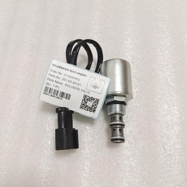 Solenoid Valve Excavator Parts 20Y-60-22121 20Y6022121 For PC200-6 6D95