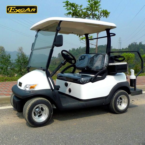 Excar Golf Buggy Electric 2 Seater Yellow And Black ISO/CE Approved