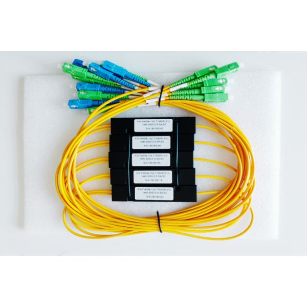Good Uniformity  FWDM 1X2 SC APC-SC UPC Fiber Cable Splitter LOW PDL