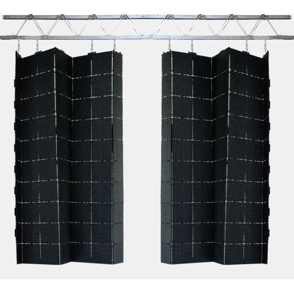 Indoor Ultra Lightweight Flexible LED curtain Display  P12mm For Concert