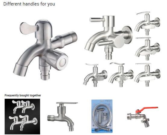 304 Stainless Steel Monochrome Single Lever Kitchen Faucet With Single Outlet Sink