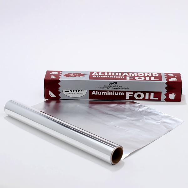 12 18 25 Microns espessura de papel de alumínio de papel de prata para cozinha grelhar e assar