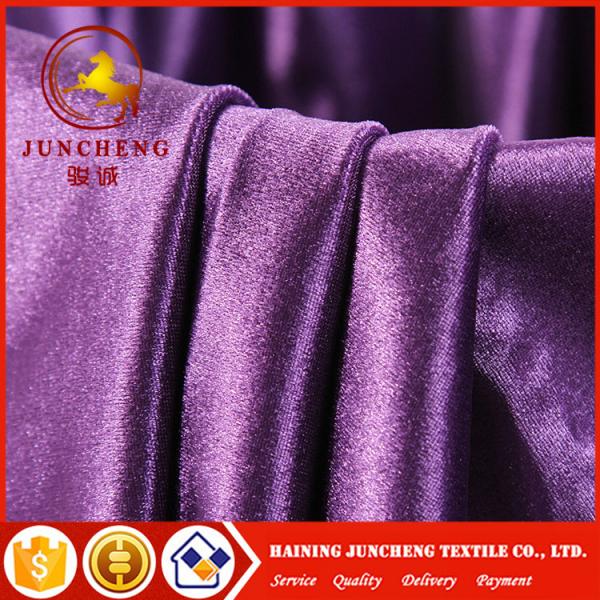2018 china factory hot sell small moq 260gsm silk velvet for wall upholstery