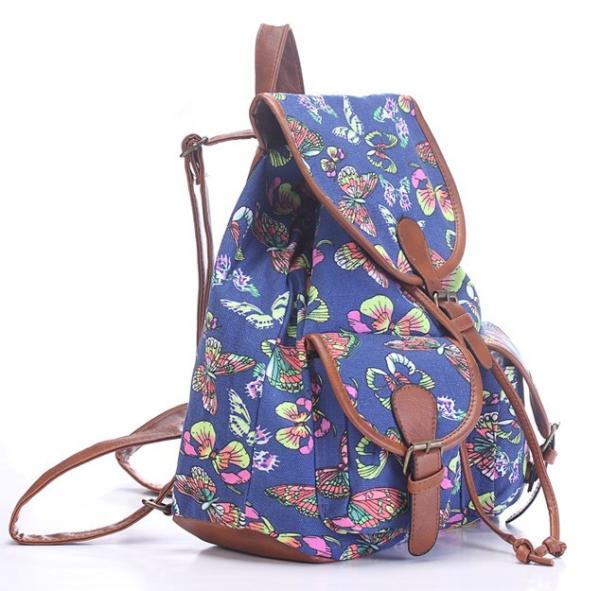 European and American summer new printing canvas backpack female
