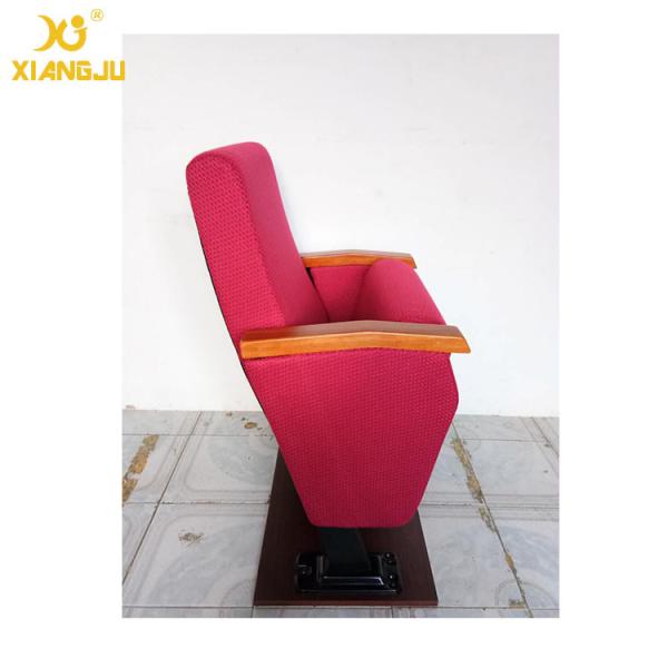 Audio Room Commercial Folding Relaxing Auditorium Seating With Soild Wood Armrest