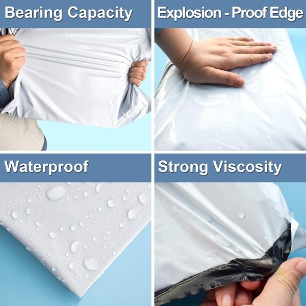 GDCX Custom Matte Plastic Envelope Poly Mailers Shipping Bag With Handle Airwaybill Poly Mailer With Handel Logo Packaging Bags