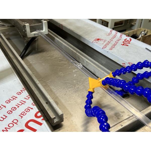 Supermarket Cable Cover Transparent PVC Profile Production Line with 55/28 Single Screw Extruder and 37KW Motor Power